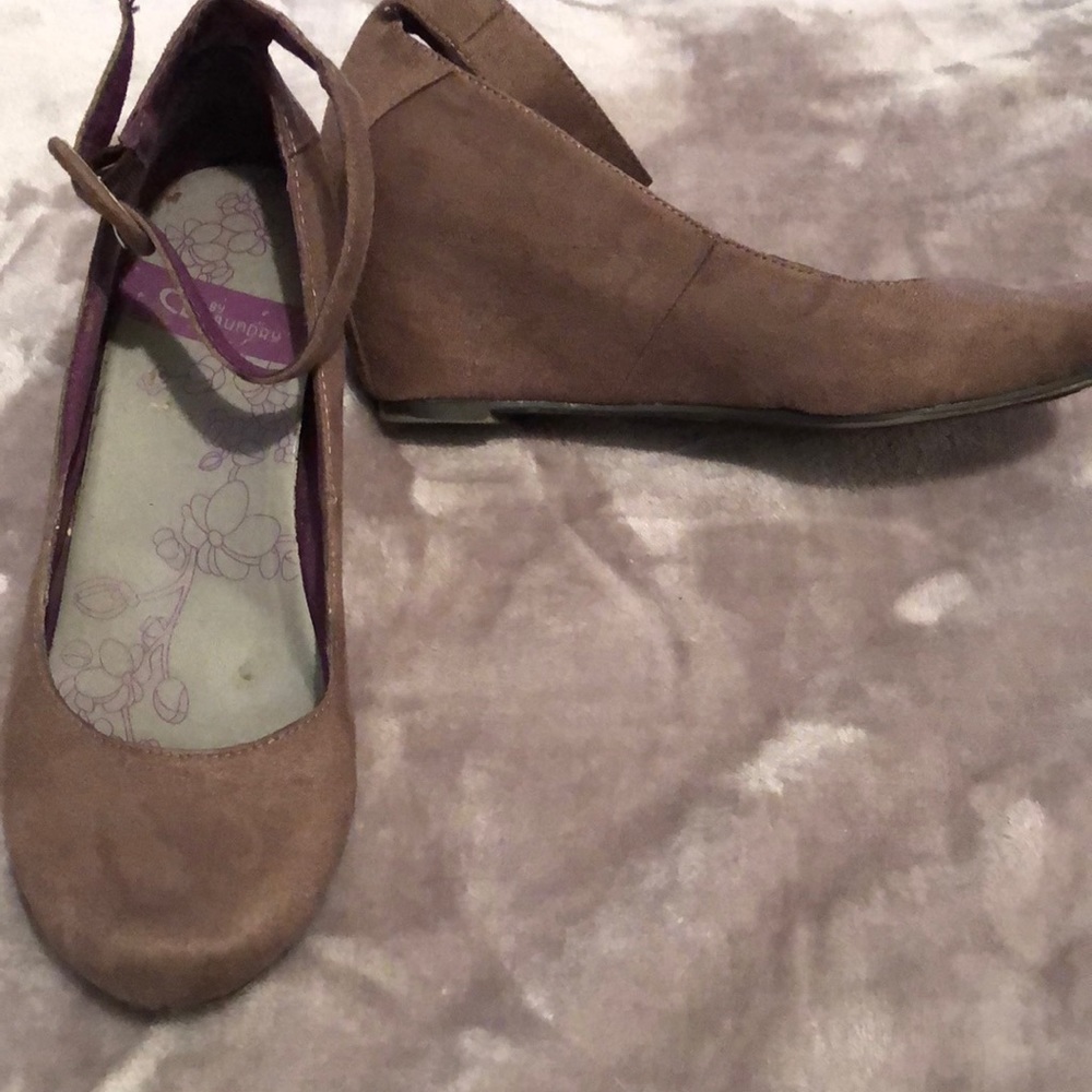 Grey Wedge Heels